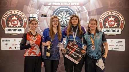Latvia Open Latvijai 4 godalgas jaunākajās grupās, pieaugušajos Rogai ceturtdaļfināls